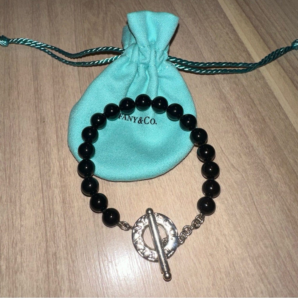 Tiffany & Co. Onyx Beads Toggle Bracelet